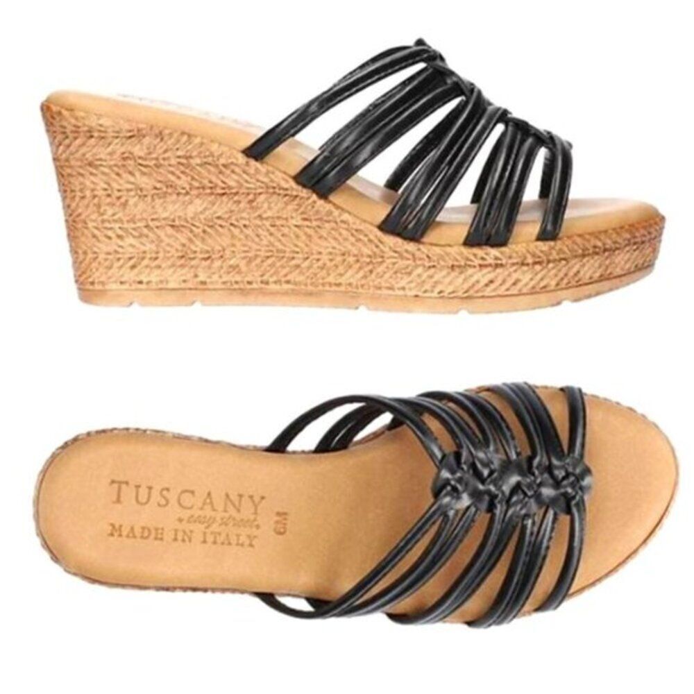 NEW Tuscany Luciana Women's Wedges Sandals Italy Size 9.5  NEW